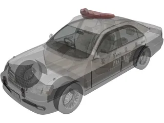 Toyota Crown Police 3D Model preview