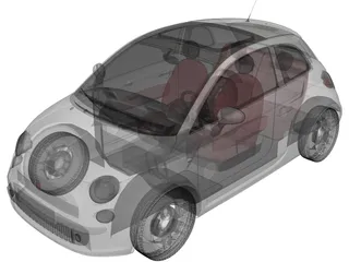 Fiat 500 3D Model preview