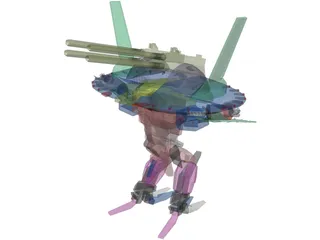 Armored Robot 3D Model preview