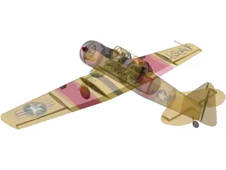 T-6 Texan 3D Model preview