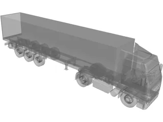 Volvo Remorque 3D Model preview