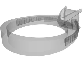 Wedding Ring 3D Model preview