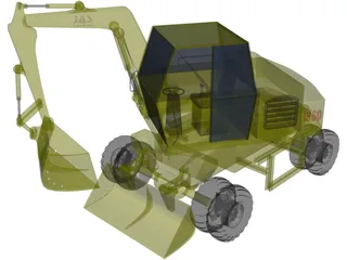 Excavator 1960 3D Model preview