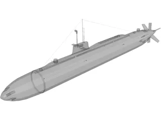 Submarine 3D Model preview