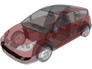Citroen C4 2.0i VTR 3D Model preview