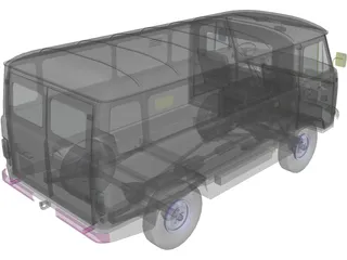 UAZ 3741 3D Model preview