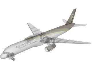 Boeing 757-200PF UPS 3D Model preview