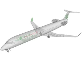 Bombardier CRJ-705 Air Canada Jazz 3D Model preview