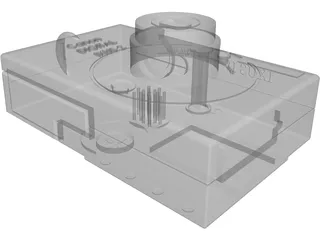 Canon Digital Ixus 2 Photo Camera 3D Model preview