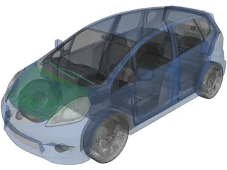 Honda Fit [Jazz] 3D Model preview