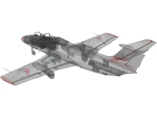Aero L-29 Czech Air Force 3D Model preview