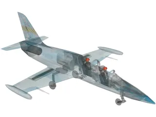 Aero L-39 Albatros Royal Thai 3D Model preview