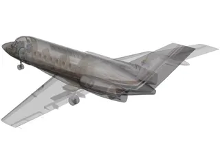 Hawker 850XP 3D Model preview