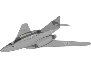 Messerschmitt Me 262 HG III 3D Model preview