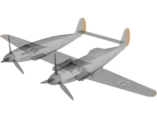 Messerschmitt ME 609 3D Model preview