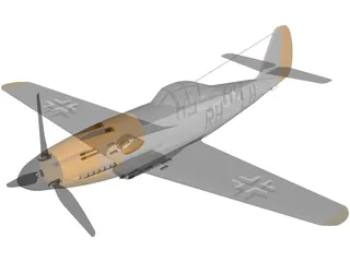 Messerschmitt ME 309 3D Model preview