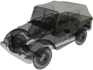 GAZ 69b 3D Model preview