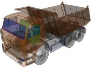 Kamaz 6520 3D Model preview