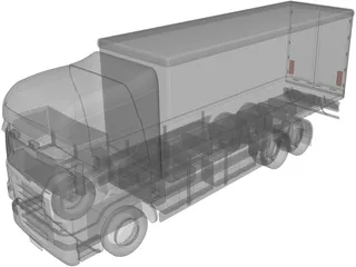 Scania Truck 3D Model preview
