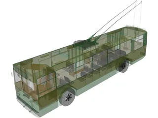 Trolleybus Russian 3D Model preview