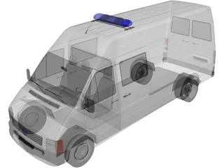 Ambulance 3D Model preview