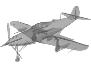 COBRA Airplane 3D Model preview