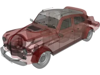 Gaz-M20 Pobeda (1970) 3D Model preview
