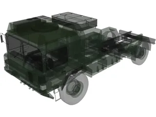 MAN Military Truck 3D Model preview
