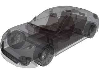 Porsche Panamera (2010) 3D Model preview
