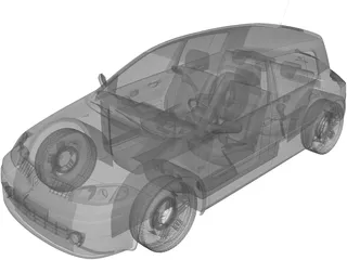 Renault Megane 3D Model preview