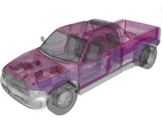 Dodge Ram 3500 (1994) 3D Model preview