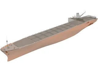 LNG Tanker 3D Model preview