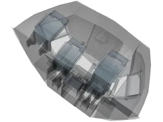 Airbus A300-600 Cockpit 3D Model preview
