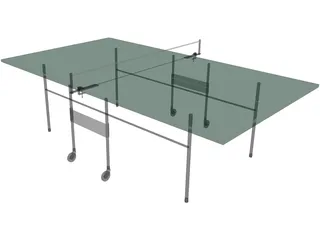 Pinpong Table 3D Model preview