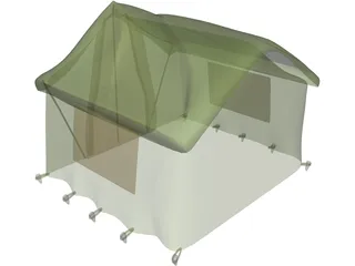 Camping Tent 3D Model preview