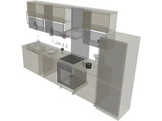 Kitchen 3D Model preview