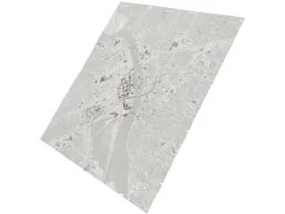 Cedar Rapids City 3D Model preview
