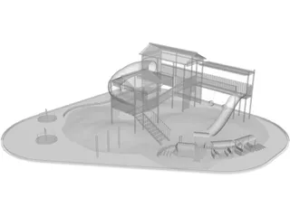 Children Playground 3D Model preview