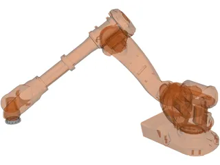 Robot 6 Axis 3D Model preview