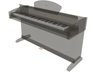 Piano Yamaha 3D Model preview
