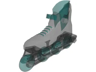 Roller Skate AZ-912 Yonex 3D Model preview