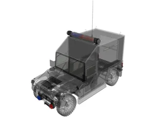 SWAT Car 3D Model preview