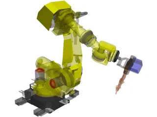 Fanuc R-2000 Robot Arm 3D Model preview