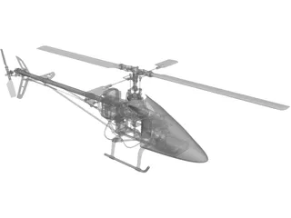 RC Helicopter 3D Model preview