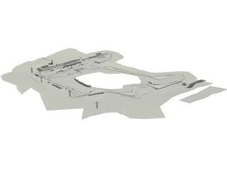 Hungaroring (Hungarian Race Track) 3D Model preview