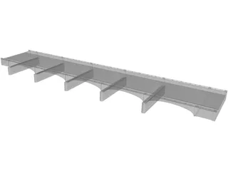 Old River Bridge 3D Model preview