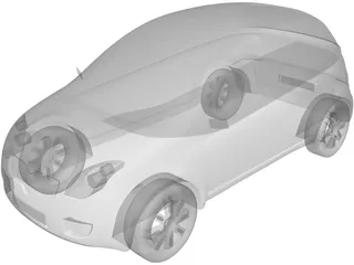 Toyota Yaris Concept (1996) 3D Model preview