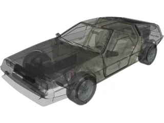 DMC DeLorean (1980) 3D Model preview