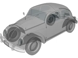 Volkswagen Beetle 3D Model preview
