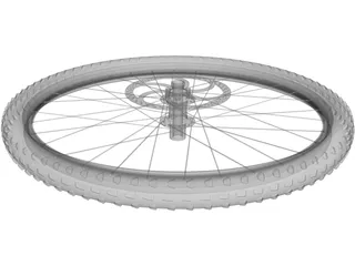 Wheel MTB Front 3D Model preview